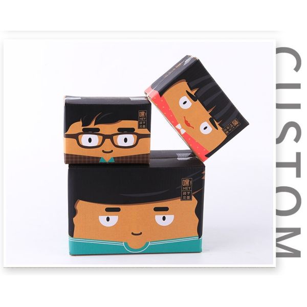 Recycled Materials Custom Corrugated Boxes Preferred Material With Strong Tensile Force