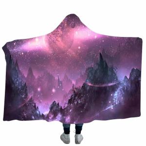Quality Fantasy series children's adult hooded blanket velvet fabric rectangular hand washable for sale