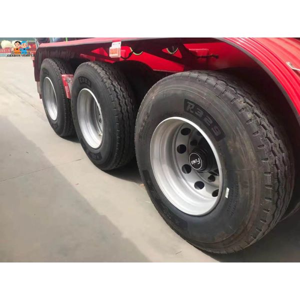 Construction Building Bulk Cement Tanker Semi Trailer With Compressor