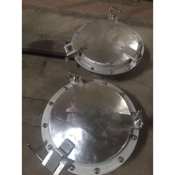 Round Shape Marine Windows Weathertight Openable Portlights With Storm Cover