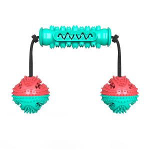 New Type Top Sale Eco-friendly Dog Toothbrush Toy Stick Rope Pet Molar Bite Ball