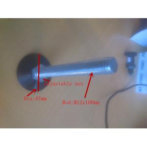 Quality K058 50mm nylon plastic base furniture leg with turning thread for sale