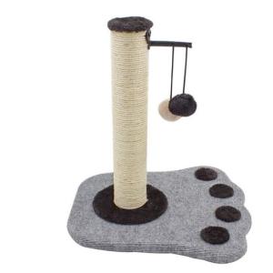 Handmade Indoor Cat Scratching Tree Paw Printing Multi Toy Balls For Playing