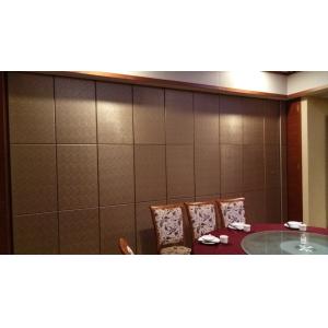 Soundproof Folding Hotel Movable Partition Walls with Aluminium Track Wheels