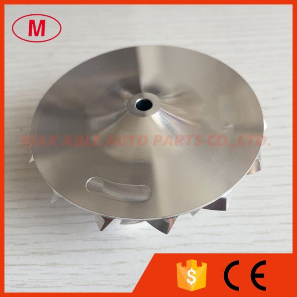 GT15-25 Reverse 55.50/72.00mm 7+7 Blades High Performance Turbocharger Milling/aluminum 2618/billet Compressor Wheel