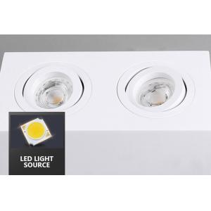 Quality Hotel Surface Mounted Downlight Square Pure Aluminium Ceiling Lights IP20 for sale