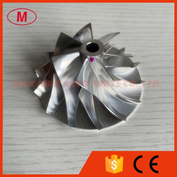 CT26 17291-17010 42.12/64.89mm 7+7 blades high performance Turbocharger milling/Billet compressor wheel for 17201-17010