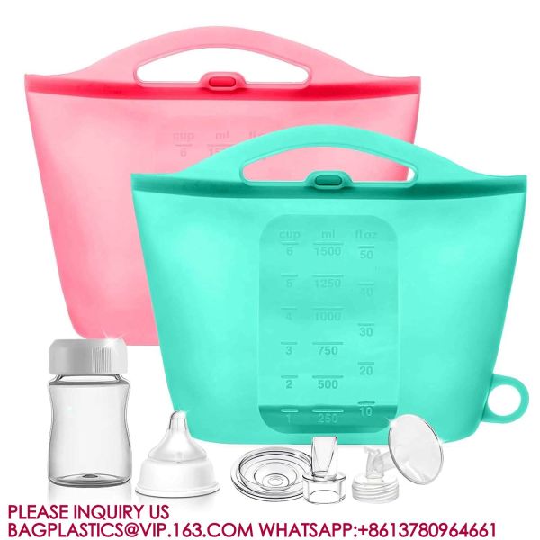 Silicone Microwave Sterilizer Bag Breast Pump Sterilizer Bags Pacifiers, Steam