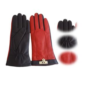 China 2017 wholesale high quality hot sale fashion ladies leather gloves on sale