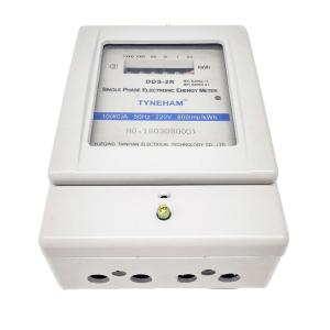 High Reliability Single Phase KWH Meter With Plastic Case Multi Purpose Function