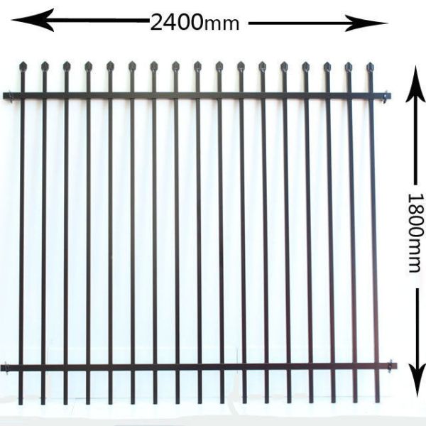Security Garrison Fencing Panels 2.1mx2.4m rails 45mm*45mm upright 25mm Hot dipped Galvanized to Be 300gram/m2