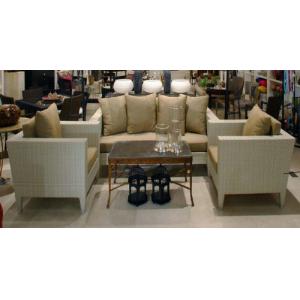 2pcs poly wicker sofa