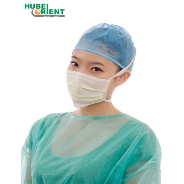 Buy CE Single Use Nonwoven 3 Ply Surgical Face Mask With Tie On at wholesale prices