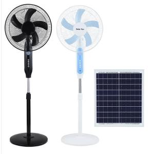 China 18000mah 16 Inch Rechargeable Solar Fan 15W Polysilicon Panel on sale
