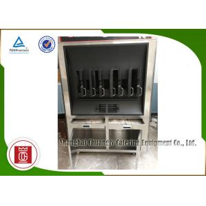 Quality Charcoal Heating 8 Fish Spaces Single Layer Rectangle Shape Fish Grill Equipment for sale