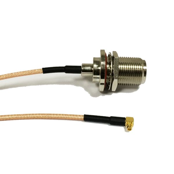 Low Loss Shield Thin RF Coaxial Cable for Antenna 150MM Length 50ohm Impedance