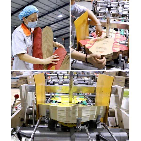 Burger Packaging Square Disposable To Go Boxes Microwave Paper Box Eco Friendly