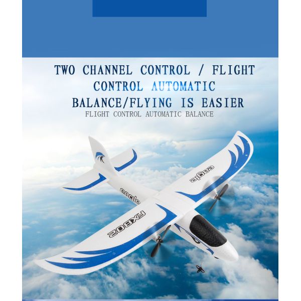Foam Throwing Plane Airplane Toys Fx802 RC Eagle Glider Aircraft with Automatic Balance and Anti-collision Function