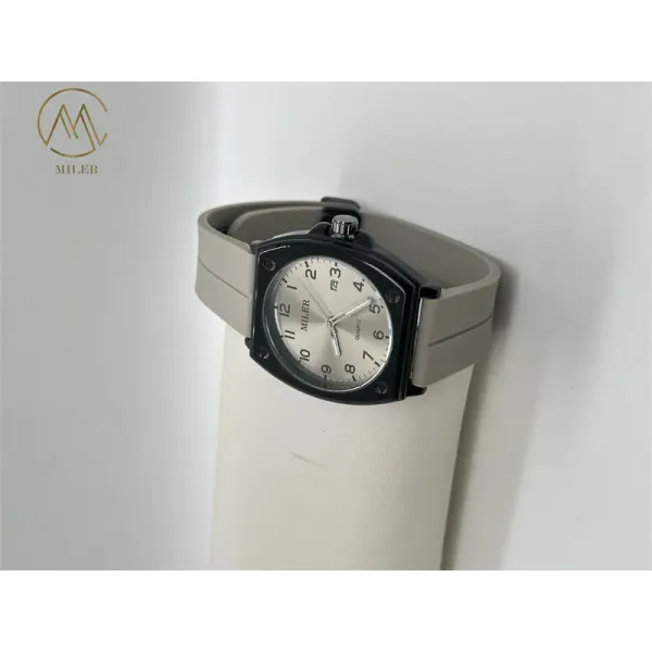 Waterproof Genuine Leather Band and Elegant Design Quartz Light Watch