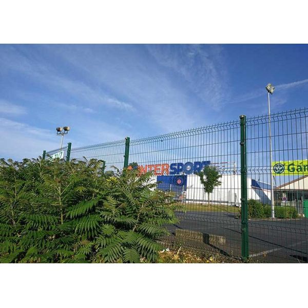 Buy ISO14001 Anti climbing 50*150mm Green V Mesh Fencing at wholesale prices