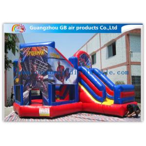 Commercial Spiderman Inflatable Bouncy Castle Kids Inflatable Bouncer With Slide
