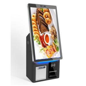 Fast Food 21.5 24 32 Inch Touch Screen POS Self Checkout Machine Self-Service