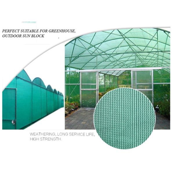 Shading 30%-70% Sun Shade Fabric , Garden Shade Sail Gram Weight 30-100gsm