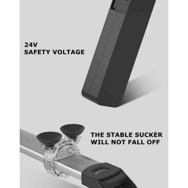 8790k 18cm Colorful Fish Tank LED Lamp Display Sucker Bracket Light Aquarium Accessories