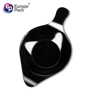 Wholesale cheap cute dinner transparent restaurant plates with handle