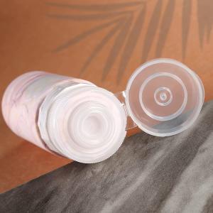 Toiletries Silicone Travel Bottle Kit 3oz Marble Color TSA Approved