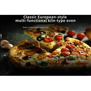 Round Wood Fired Pizza Oven with Volcanic Lava Rock