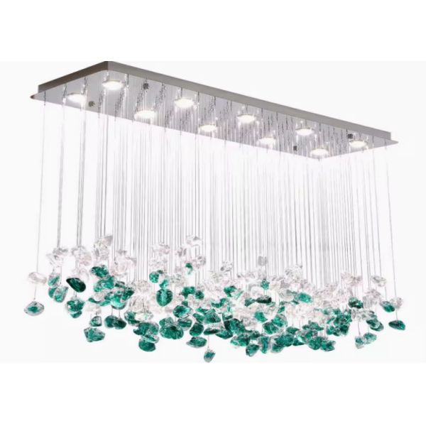 French medieval restaurant chandelier crystal lamp designer art lamp Nordic modern bar island dining room table lamp