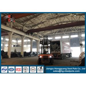 Overhead Transmission Electrical Power Pole , Customized Stainless Steel Pole