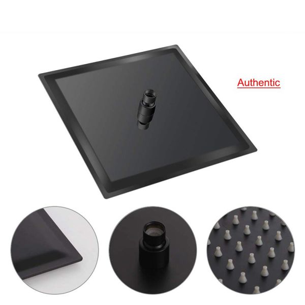 Luxury Rain Bathroom Shower Faucet Matte Black Shower Mixer Set