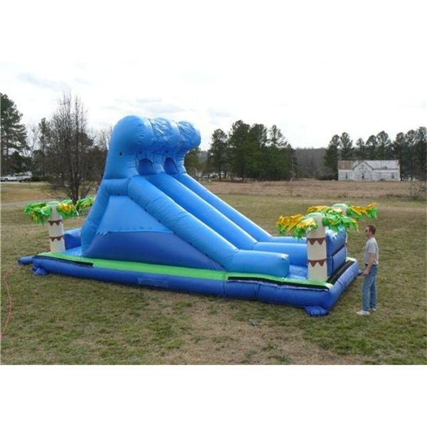 Buy PVC Tarpaulin Commercial Inflatable Slide , Renting Roaring River Slide at wholesale prices