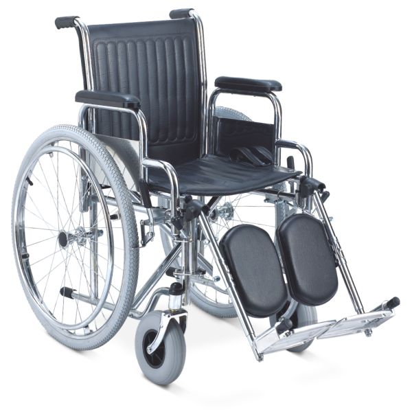 Tpr Castor Lightweight Portable Wheelchair Travel Pneumatic Rear Wheel Elevating