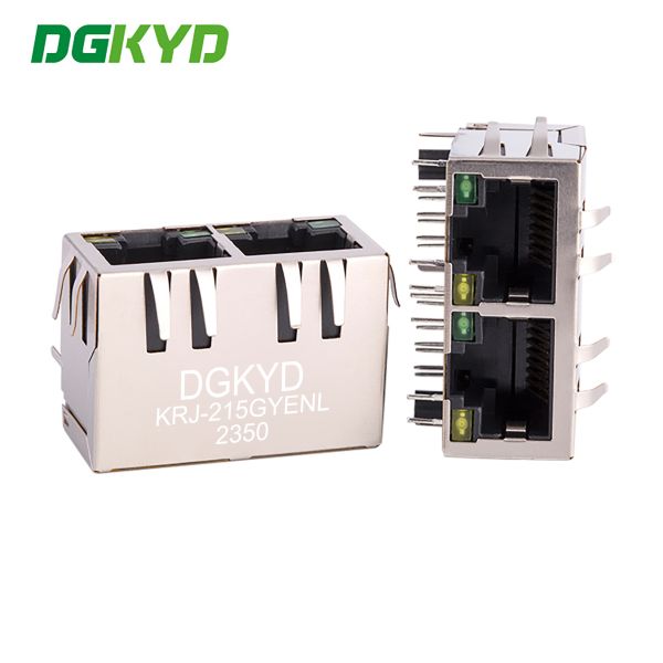 KRJ-215GYENL 100Mbps Utp Rj45 Connector Integrated Filter Ethernet Interface