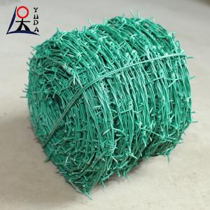 Quality Galvanized Barbed Wire with PVC Coating for Security Fencing for sale