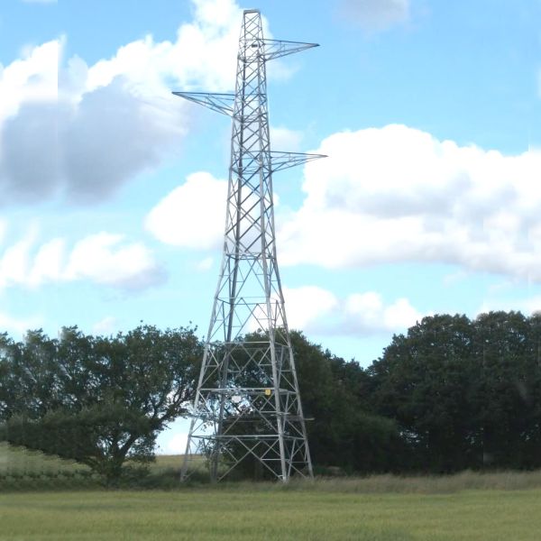 Easy Erected Steel Cellular Communication Tower Galvanized Steel Lattice Mast