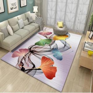 Quality Colorful Maple Leaf Patterned Carpet For Household Bedroom Living Room for sale