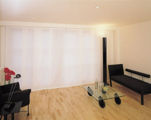 Buy Sunscreen Windows Shades Blinds with Fabric Panel Sliding at wholesale prices