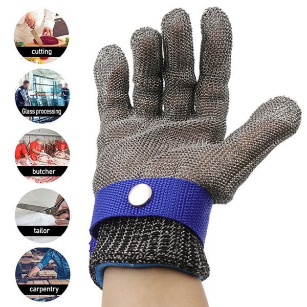 Food Grade Kitchen Safety Gloves With Buckle, Anti-Oil And Anti-Slip Protective Gloves
