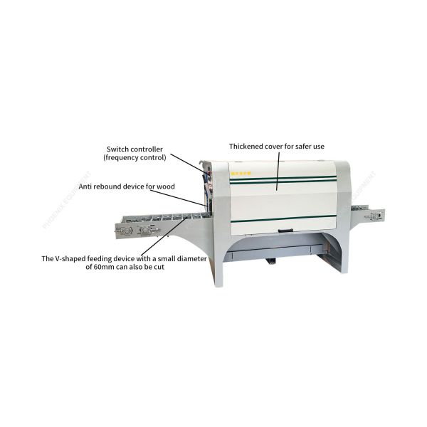 22KW*2 Power PYM200 Multi Blade Saw Mechanical Round Wood Integrated Machine Automatic Cutting Machine
