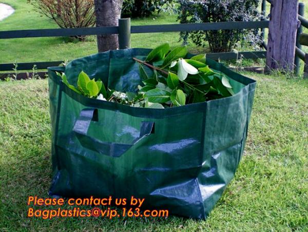 Yard Leaf Collecting Garden Bag Dustpan For Leaf,Water proof UV- and tear-resistant garden leaf bag,jumbo garden leaf co