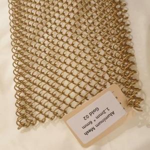 Aluminium Alloy Wire Screen Mesh Ceiling Curtain Chain Link Strip Drapery
