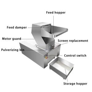 Crushed Chicken Bone Beef Meat Grinder Bone Crusher Stainless Steel 20-60KG/H