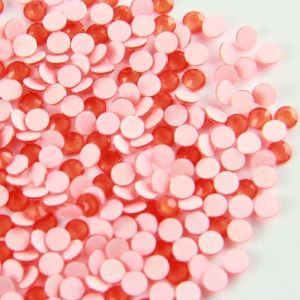 Quality Luminous Orange Candy Non Hotfix Nail Drill for sale