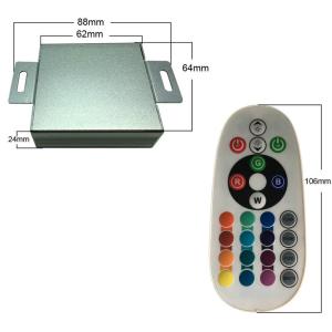 Adjust Brightness Steel Material 24mm RF RGB Controller