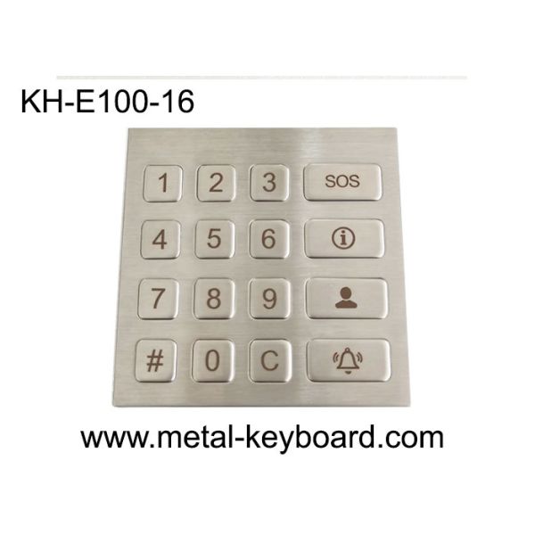Buy Kiosk Metal PinPad with Water - Proof Vandal resistant Keypad at wholesale prices