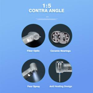 67dB Micro Motor Handpiece High Torque Electric 1/5 Dental Handpiece